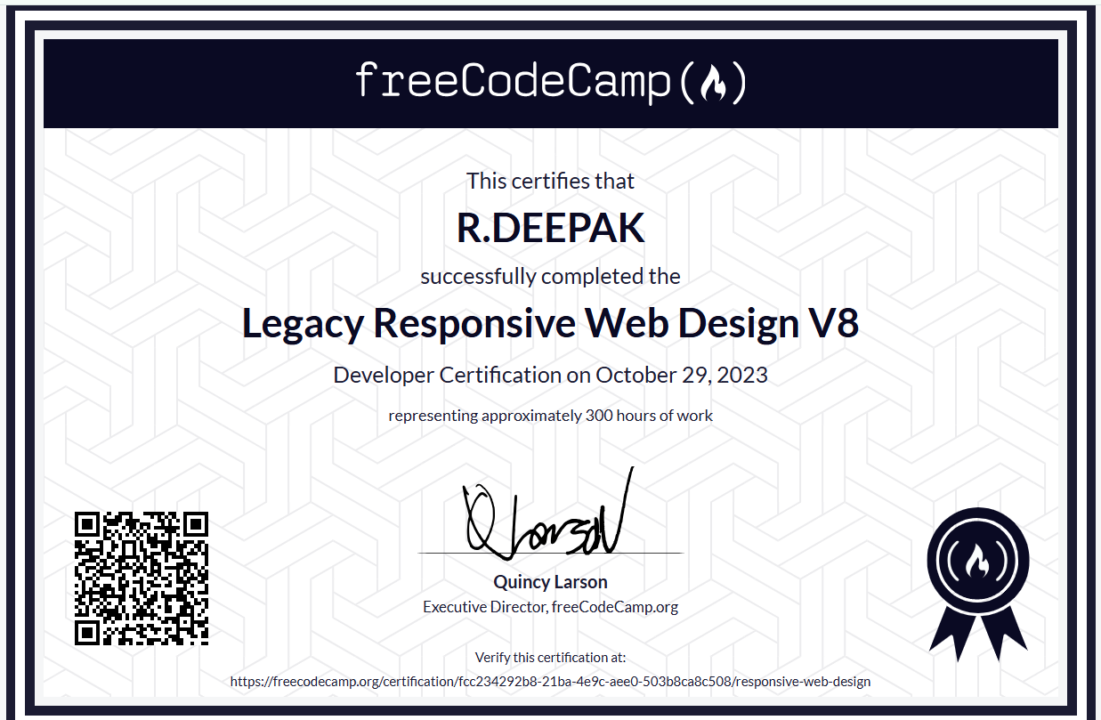 Responsive Web Design Certification